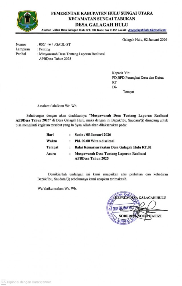 MUSYAWARAH DESA